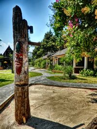Built structure with trees in background