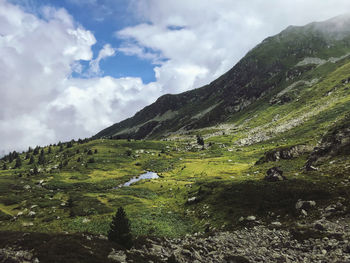 Scenic view of landscape against sky