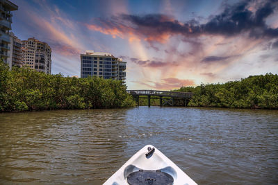 Scenic view of river against sky