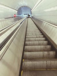 View of escalator