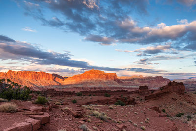 Scenic view of landscape against sky