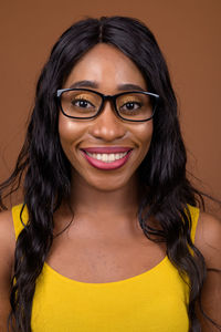 Portrait of smiling young woman