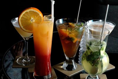 Close-up of drink on table