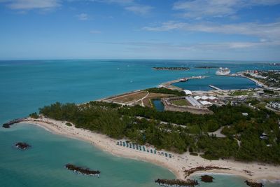 Helicopter view of key west florida