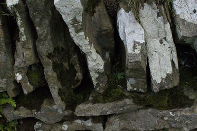 Close-up of stone wall