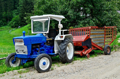 Tractor on field