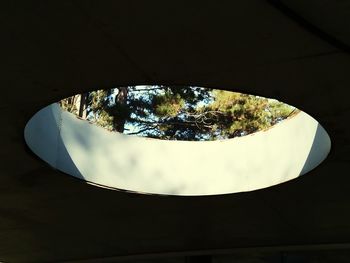 Low angle view of skylight