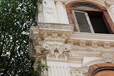 Low angle view of historic building