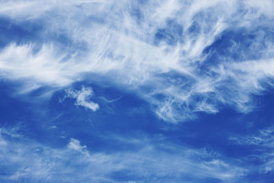 Low angle view of cloudy sky