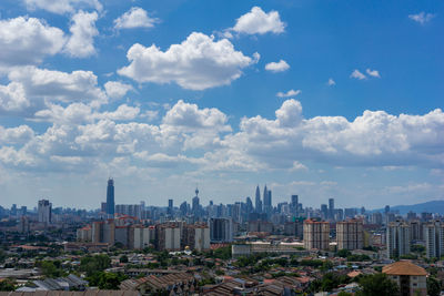 Cityscape against sky