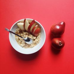 Cereals and pears