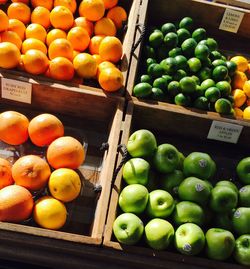 Full frame shot of fruits for sale