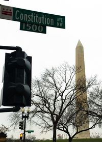 Low angle view of road sign