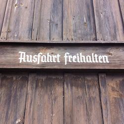 Close-up of wooden door