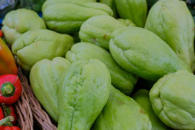 Full frame shot of vegetables for sale at market stall