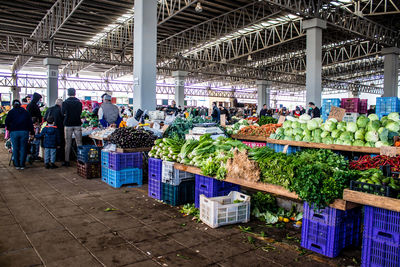 People in market