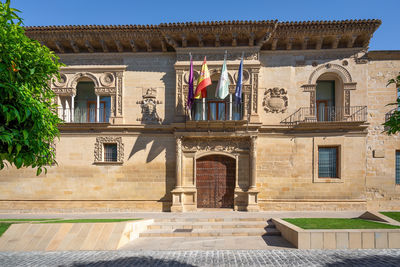 Low angle view of historical building