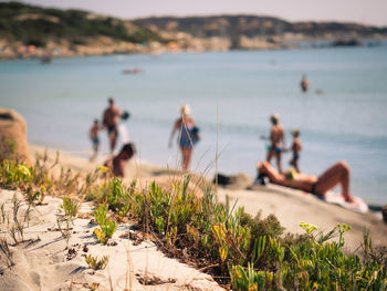 People at beach