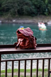 Rear view of woman looking at sea