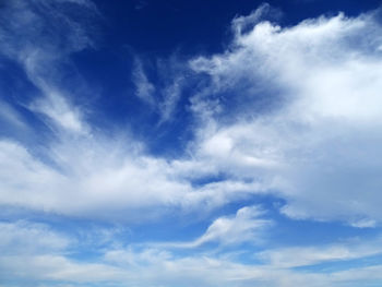 Low angle view of clouds in sky