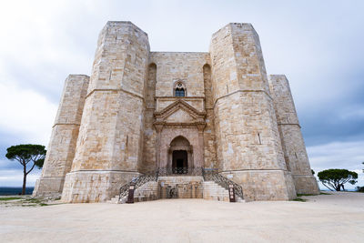 Low angle view of historical building against sky