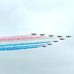 Airplane flying in sky