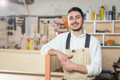 Portrait of man working