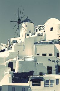 Low angle view of buildings against sky