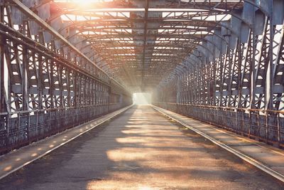 Illuminated underground walkway