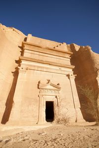 Low angle view of historical building