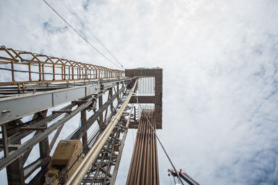 Low angle view of bridge against sky