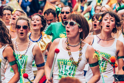 Group of people at music festival