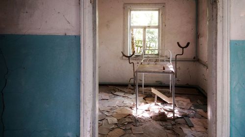 Interior of abandoned home