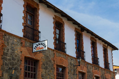 Low angle view of building against sky