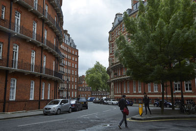 City street against sky