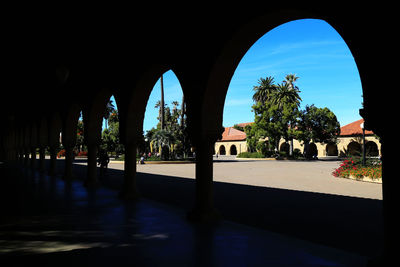 View of historical building against blue sky