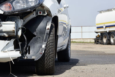 View of car on the road