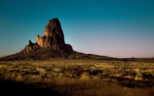 Scenic view of mountain against sky