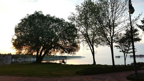 Scenic view of sky at sunset