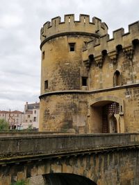 Low angle view of historical building against sky