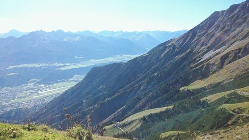 Scenic view of mountains