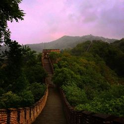 Scenic view of landscape against cloudy sky