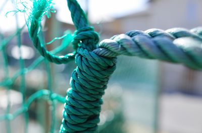 Close-up of nylon rope