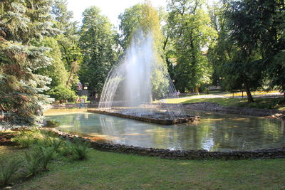 Fountain in park