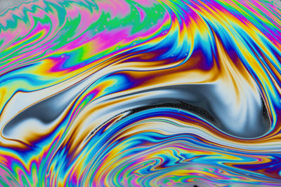 Full frame shot of multi colored water