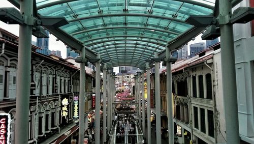 Skylight amidst buildings in city