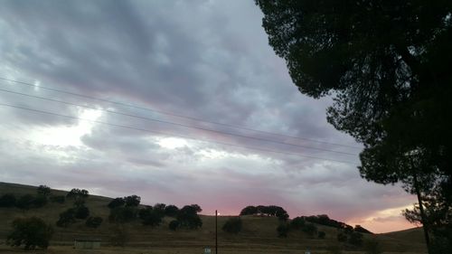 Low angle view of cloudy sky