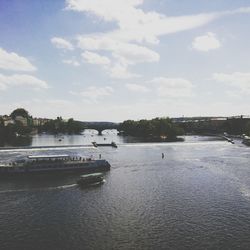 Scenic view of river against sky