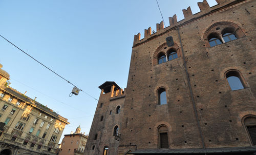 Low angle view of historic building against sky