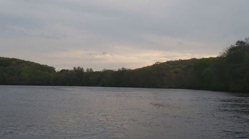 Scenic view of river against sky